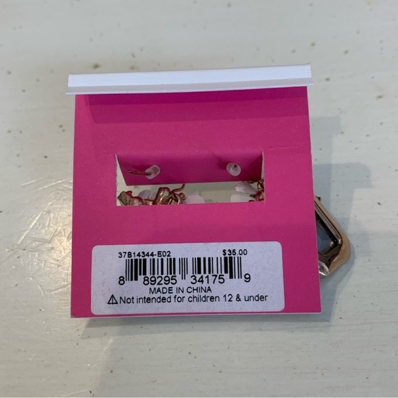 Betsey Johnson Crystal Multicolor Floral Earrings - Picture 4 of 4